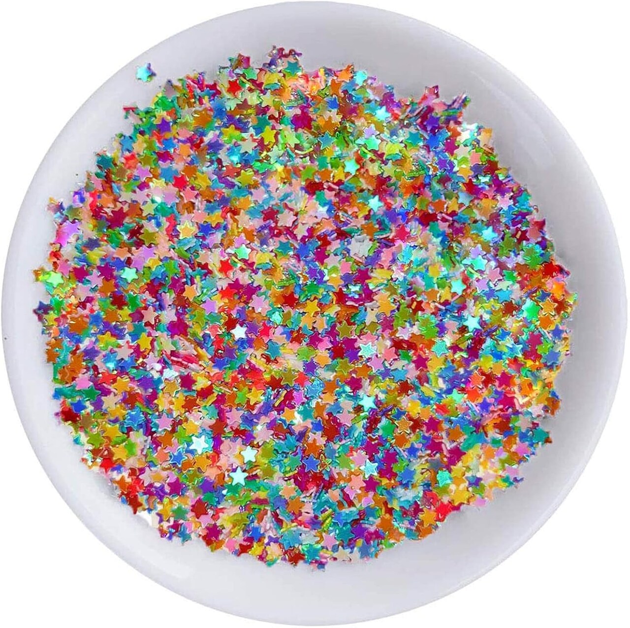 Art Craft Glitter, Star Shape Glitter Confetti for Christmas New Year Cards, Handcrafts, DIY Home Decoration, Party Festival, Nail Art- 0.35oz